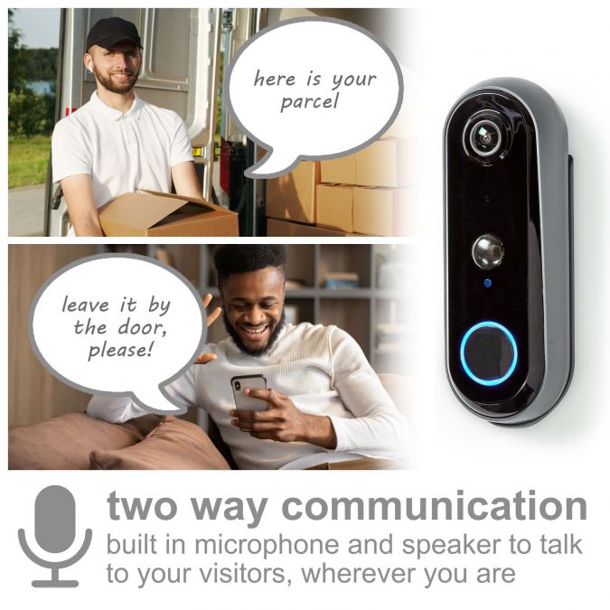 Camera store doorbell wireless