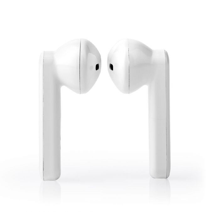 Wireless Earphones, Bluetooth 5.0 Stereo In Ear True Wireless Earbuds Headphones with Built In Mic, Voice and Touch Control, 3 Hrs Playtime and Quick Charging Case - White