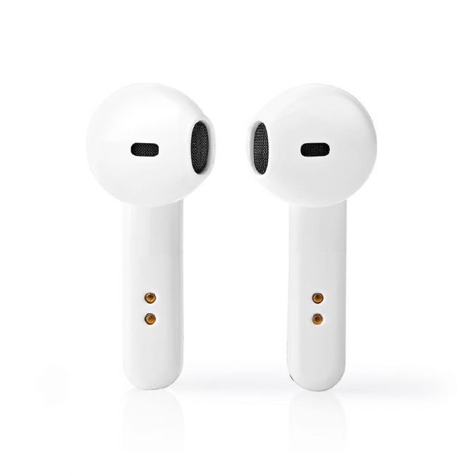 Wireless Earphones, Bluetooth 5.0 Stereo In Ear True Wireless Earbuds Headphones with Built In Mic, Voice and Touch Control, 3 Hrs Playtime and Quick Charging Case - White