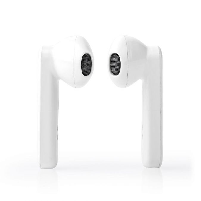 Wireless Earphones, Bluetooth 5.0 Stereo In Ear True Wireless Earbuds Headphones with Built In Mic, Voice and Touch Control, 3 Hrs Playtime and Quick Charging Case - White