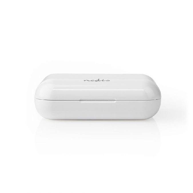 Wireless Earphones, Bluetooth 5.0 Stereo In Ear True Wireless Earbuds Headphones with Built In Mic, Voice and Touch Control, 3 Hrs Playtime and Quick Charging Case - White