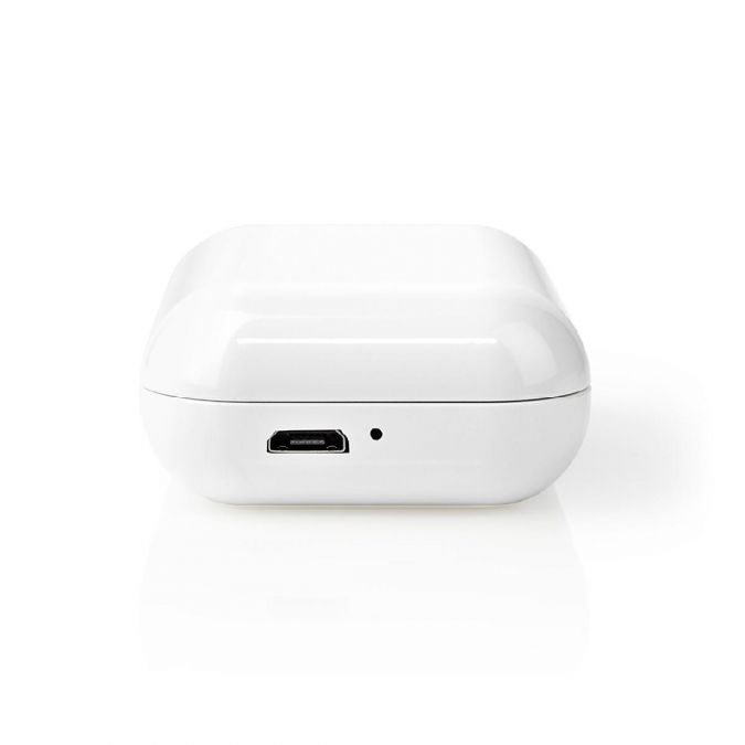 Wireless Earphones, Bluetooth 5.0 Stereo In Ear True Wireless Earbuds Headphones with Built In Mic, Voice and Touch Control, 3 Hrs Playtime and Quick Charging Case - White