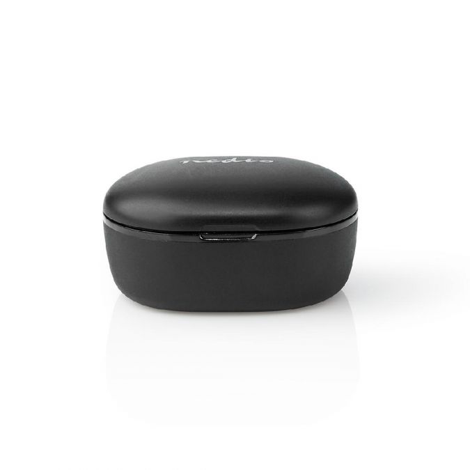 Wireless Earphones, Bluetooth 5.0 Stereo In Ear True Wireless Earbuds Headphones with Built In Mic, Voice and Touch Control, 3.5 Hrs Playtime, Battery Cable and Quick Charging Case - Black