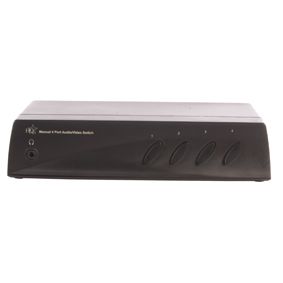 Ex-Pro - Standard - AV Audio/Video Phono / SVHS - 4 Way source selector. 4 Input Devices - 2 Output.