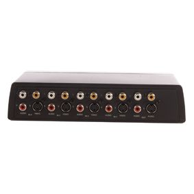 Ex-Pro - Standard - AV Audio/Video Phono / SVHS - 4 Way source selector. 4 Input Devices - 2 Output.