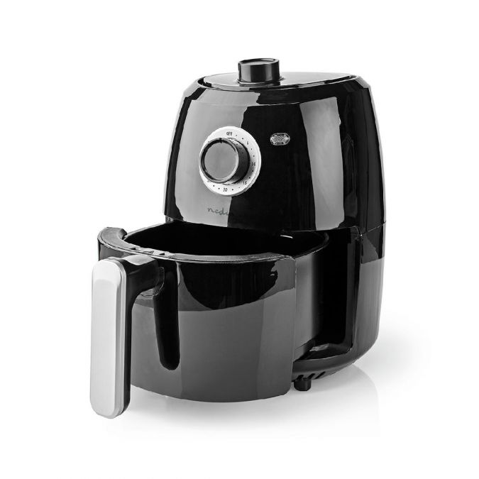 Compact Hot Air Fryer Non Stick 2.4L 1000W Low Fat Healthy Cooker with 30 Minute Timer