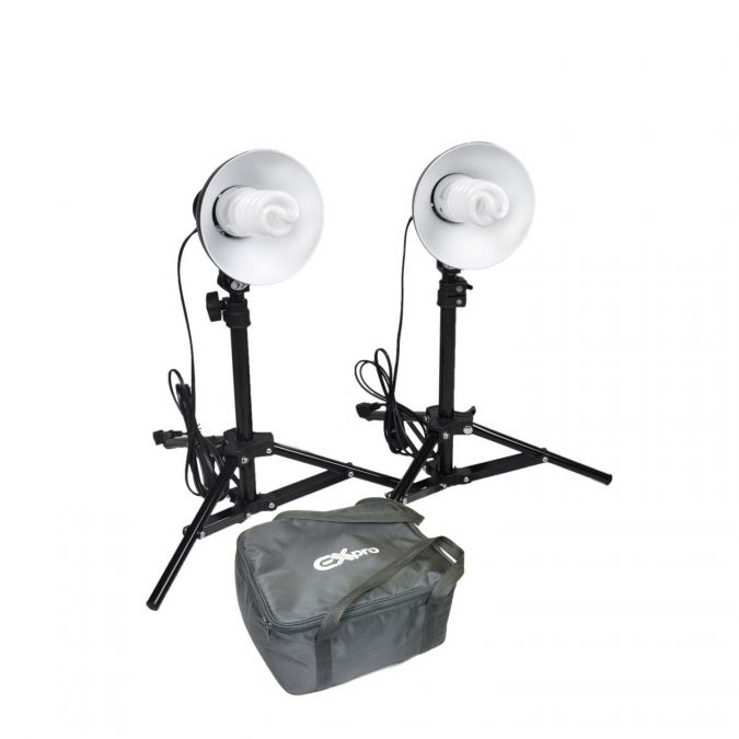 Ex-Pro Photographic Product Kit Pro180 Midi Day Light Set Continuous Lighting with 75cm Tent
