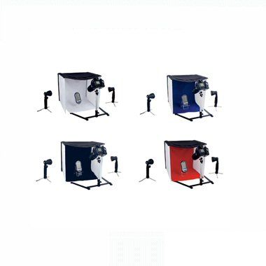 Ex-Pro Product Photo Soft Box Cube studio set - 20" x 20" / 50cm x 50cm, 2 x Daylight Lamps & Case