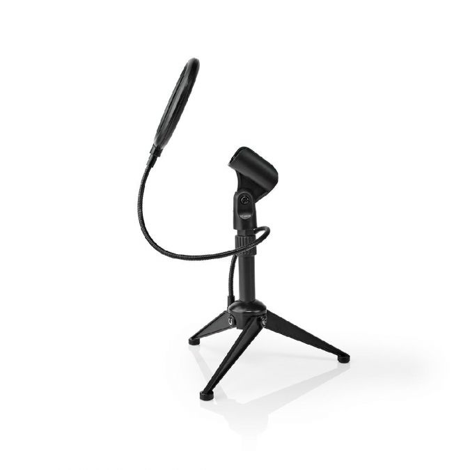 BOXED2ME Microphone Table Tripod with Pop Filter