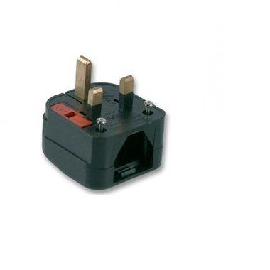 Ex-Pro USA 2 Pin Converter Plug with power connections Black / 5amp - easily convert USA 2-Pin connections