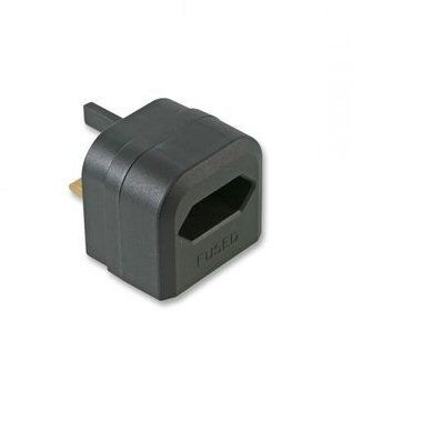 Ex-Pro Euro European Clamping fast on fast off - Converter Plug with power connections Black / 3amp