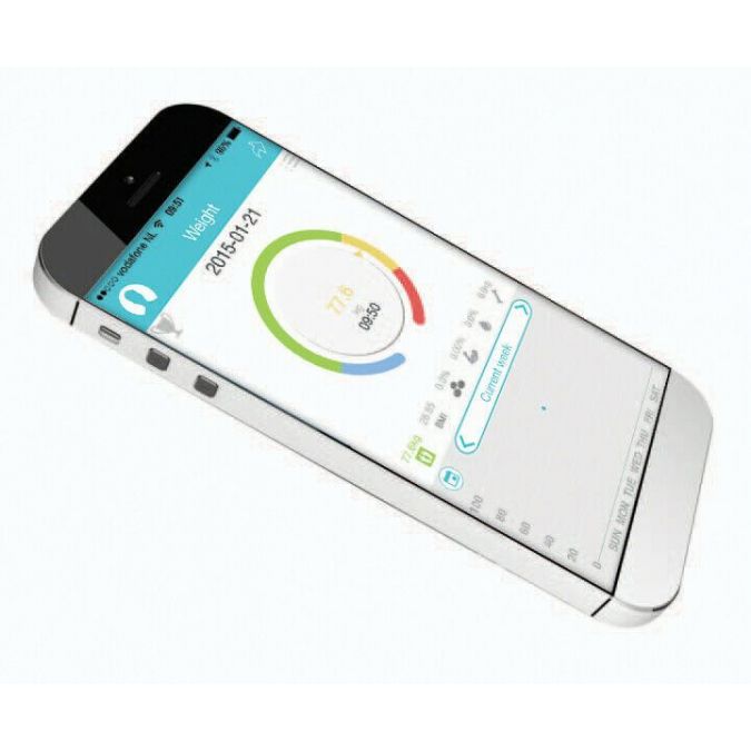 Bluetooth Smart Scale Bathroom Weighing Weight Body Fat Analyser 180kg
