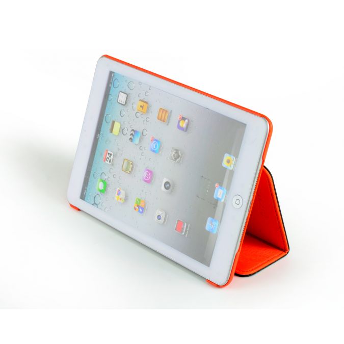 CLiPtec® ZTOSS Mini-Workstation Slim Folio Case with Stylus and Screen Protector for iPad Mini - Orange