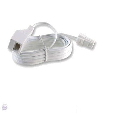 Ex-Pro 5m Telephone Extension Cable Lead BT Style suitable for extending BT Telephone sockets to a new location 4 Way 431A - 5m
