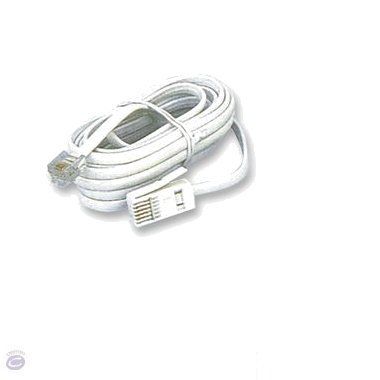 Ex-Pro 10m Modem / Telephone / Fax line cord cable lead RJ11 to BT Plug, suitable for HiSpeed Internet Modems.