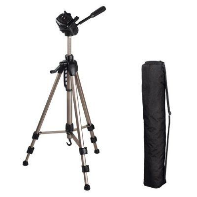 Ex-Pro TR-550A Light Weight Geared with Pan & Tilt - Camera / Camcorder Tripod (530mm - 1450mm / 57")