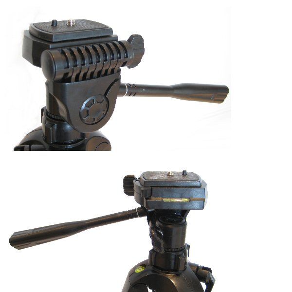 Ex-Pro TR-550A Light Weight Geared with Pan & Tilt - Camera / Camcorder Tripod (530mm - 1450mm / 57")
