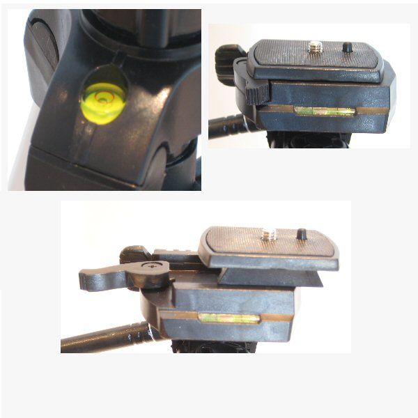 Ex-Pro TR-550A Light Weight Geared with Pan & Tilt - Camera / Camcorder Tripod (530mm - 1450mm / 57")