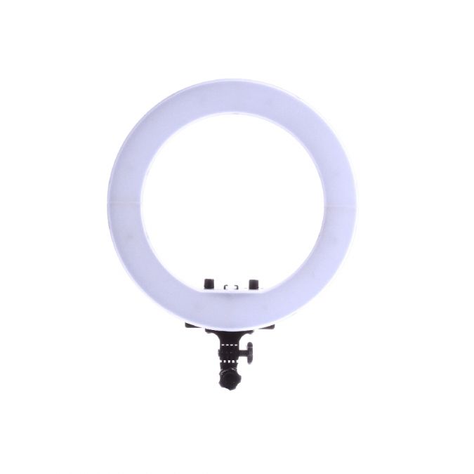 Ex-Pro Yakephoto 18" LED Ring Light Kit 48W 3200K-5700K CRI 95+ Dimmable + Carry Case and Accessories for Video Shooting Portrait Photography