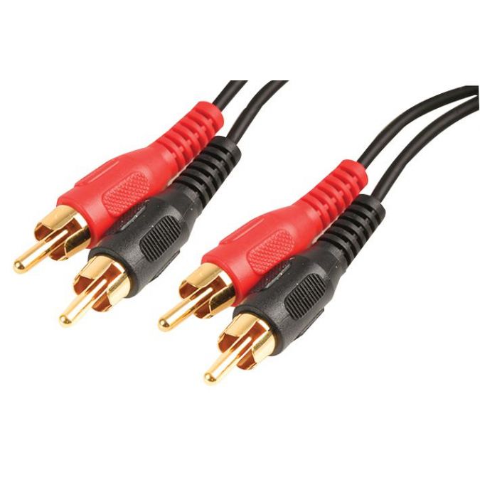 Ex-Pro - Premium - 2x Phono's to 2x Phono's Stereo Audio Cable Gold Plated - 5m