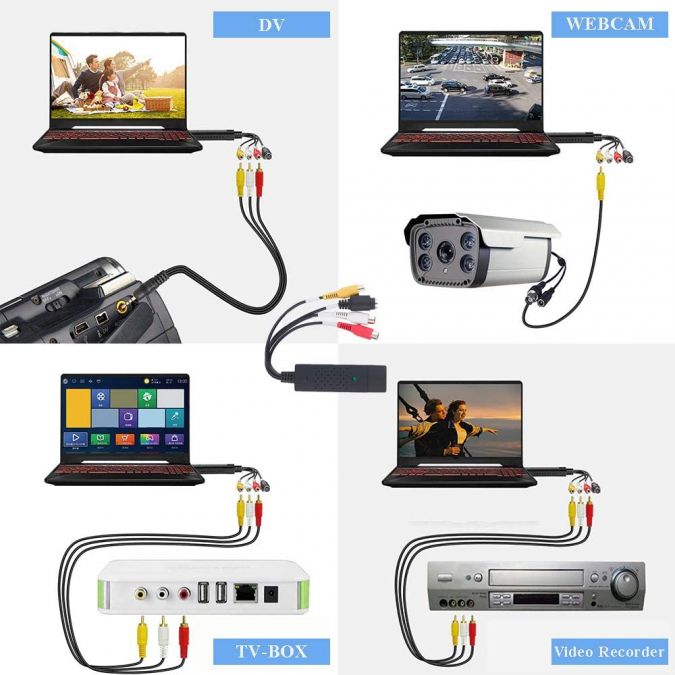 Ex-Pro Easycap USB 2.0 Video / Audio Grabber Editor for capture video.