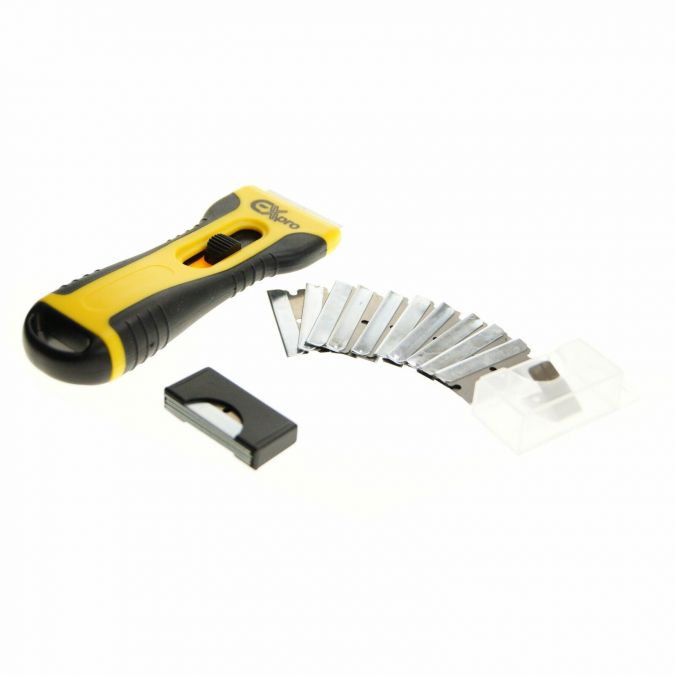 ExPro Universal Ceramic Hob Scraper with Comfort Grip