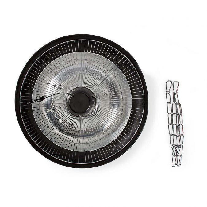 2KW Outdoor Ceiling Mounted Hanging Halogen Electric Garden Patio Heater, 2000W, IP24 Rated, with 2 Power Settings