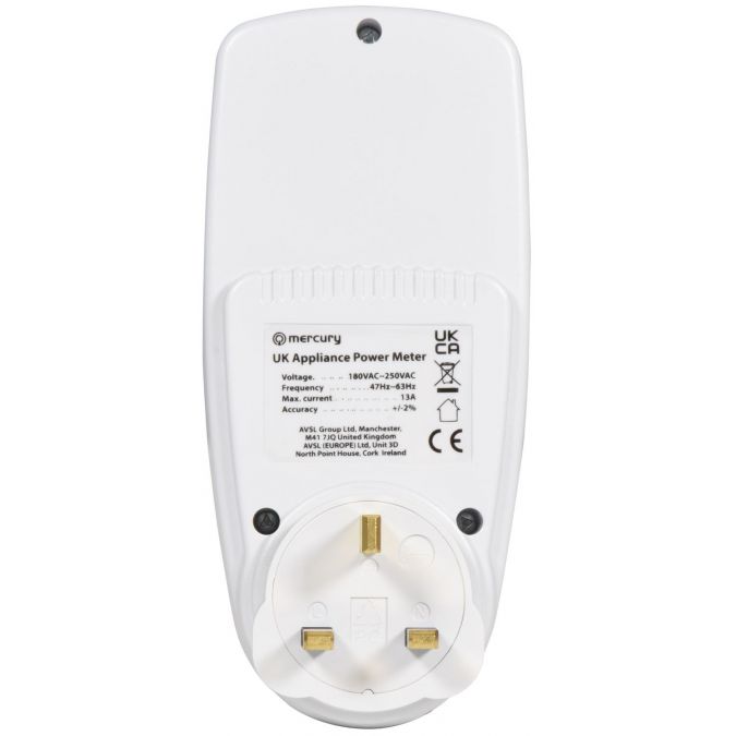 Electricity Monitor Power Meter UK Plug Energy Usage Wattage Kwh