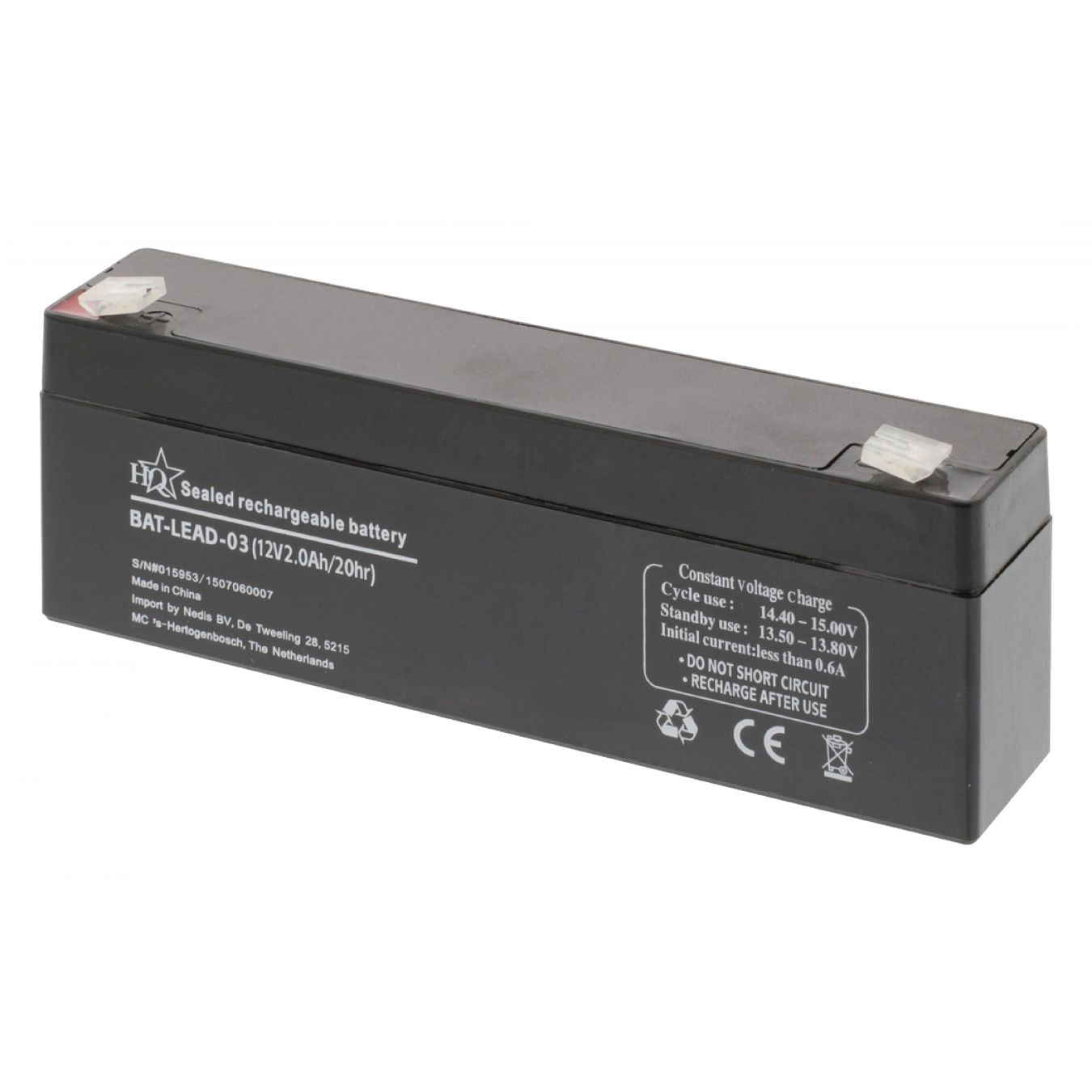 12v 12 Volt 1.3h 1300mAh Lead Acid Battery