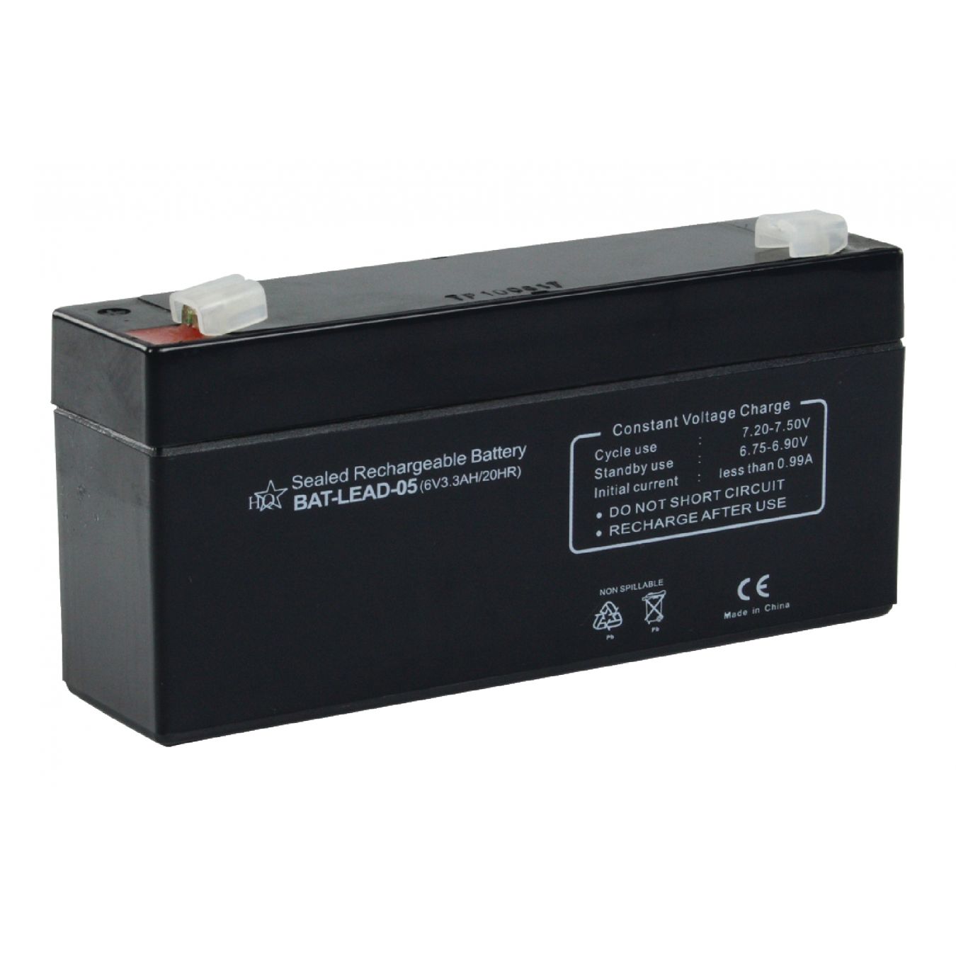 6v 6 Volt 3.2Ah 2200mAh Lead Acid Battery