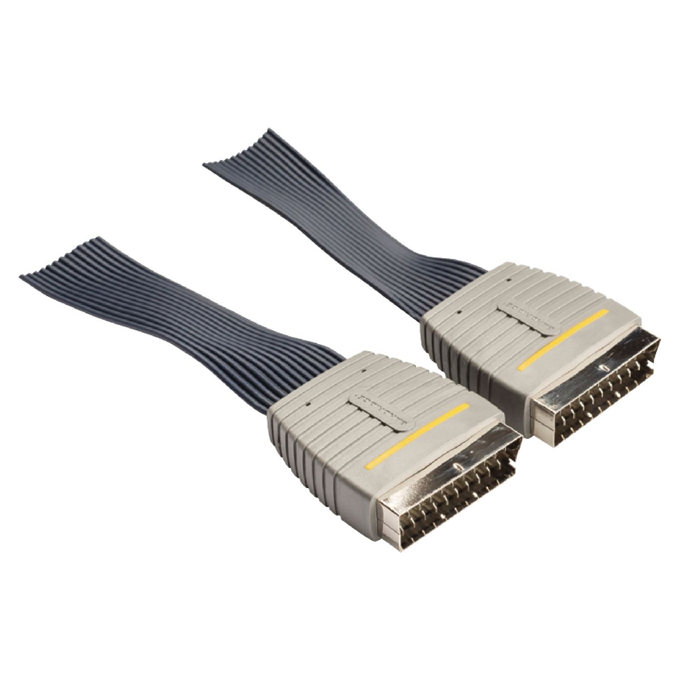 Bandridge Ultra Flat 5m Branded OFC RGB 21 Pin Fully Wired Scart Lead ...