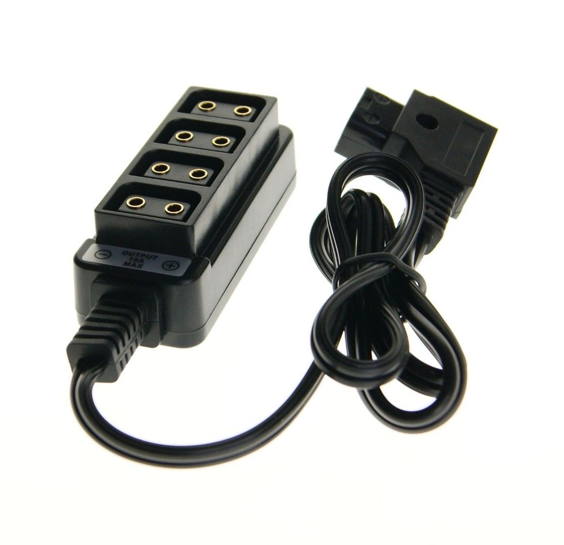 Ex-Pro D-Tap Dtap Power Type B 2 Pin Male to 4 Port Female D-Tap P-Tap ...