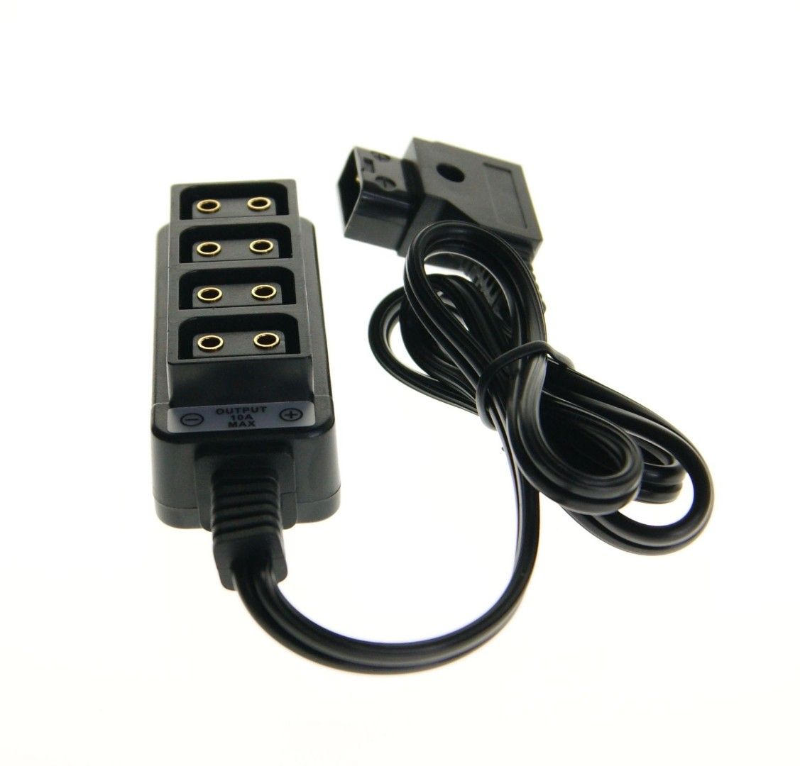 Ex-Pro D-Tap Dtap Power Type B 2 Pin Male to 4 Port Female D-Tap P-Tap ...