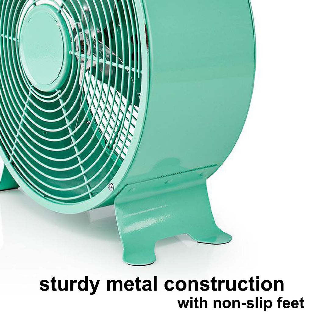 Retro Desk Fan Diameter 25 cm 2Speed Turquoise