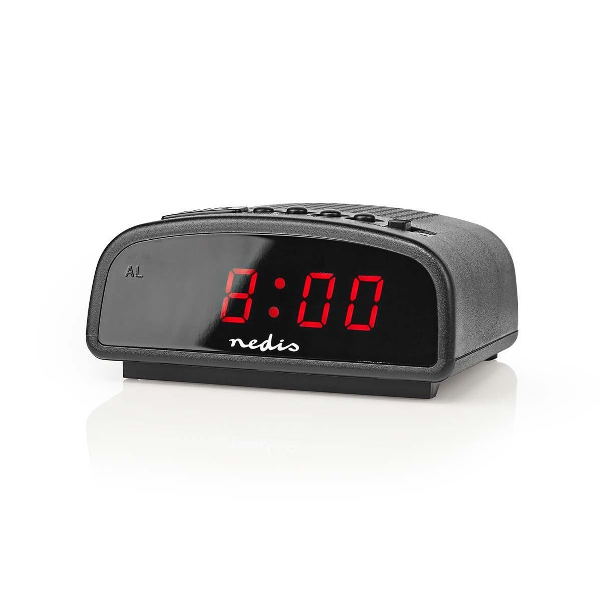 Retro ﻿Alarm Clock Radio Red LED Snooze BOXED2ME