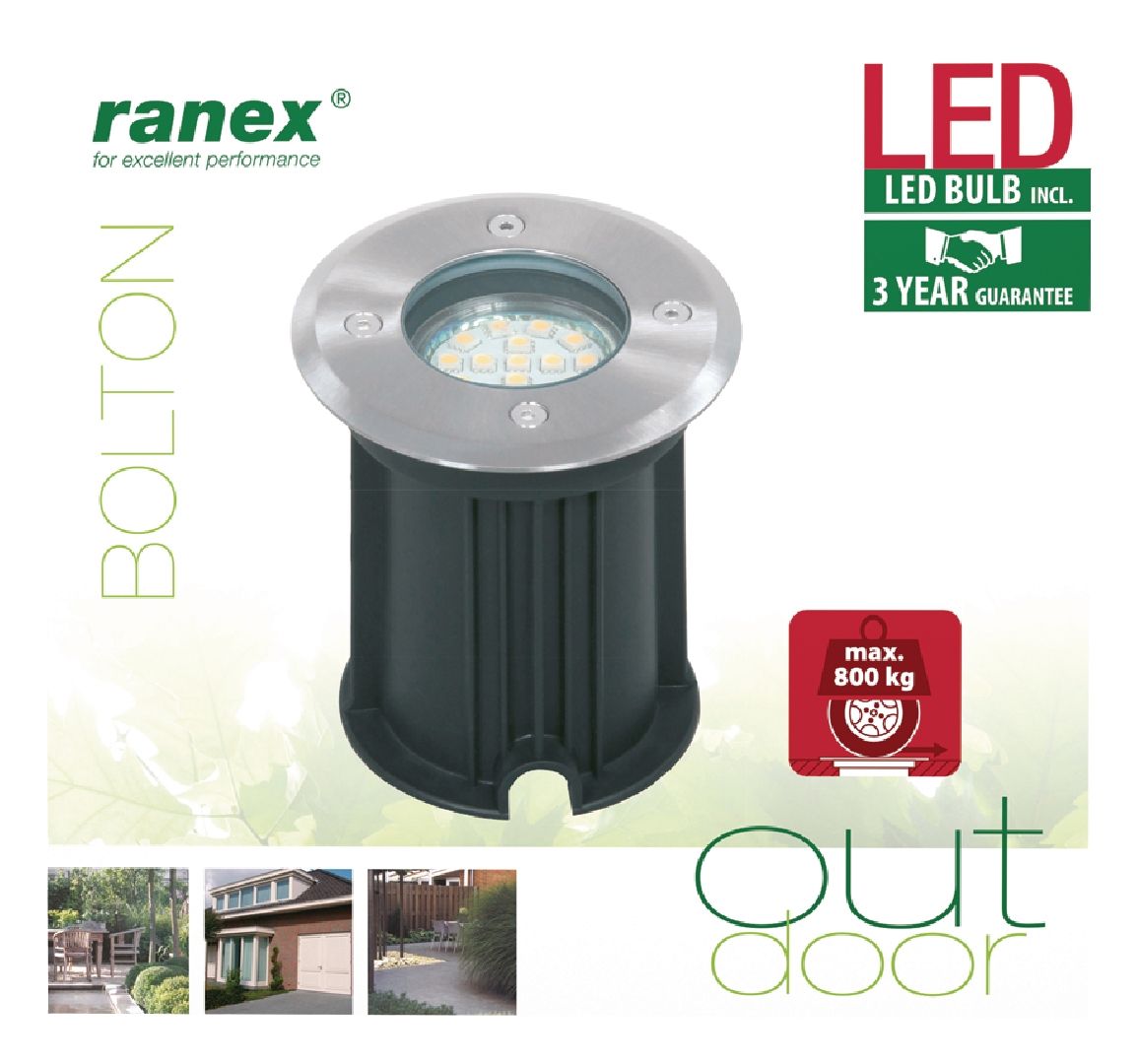 Spotlight Outdoor Garden Light Mains Powered BOXED2ME