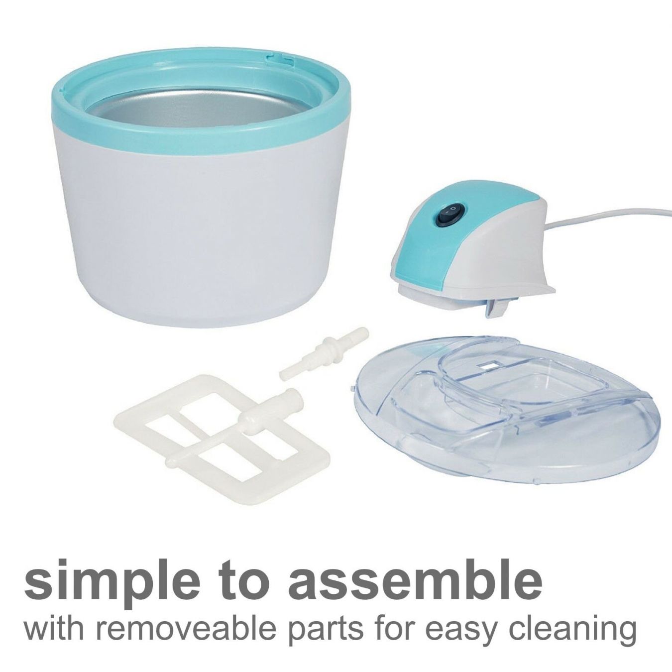 Mini Ice Cream Maker 1.2L Freezing Bowl BOXED2ME